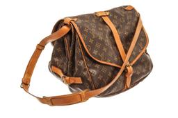 Louis Vuitton Brown monogram Saumur 35 Crossbody Bag