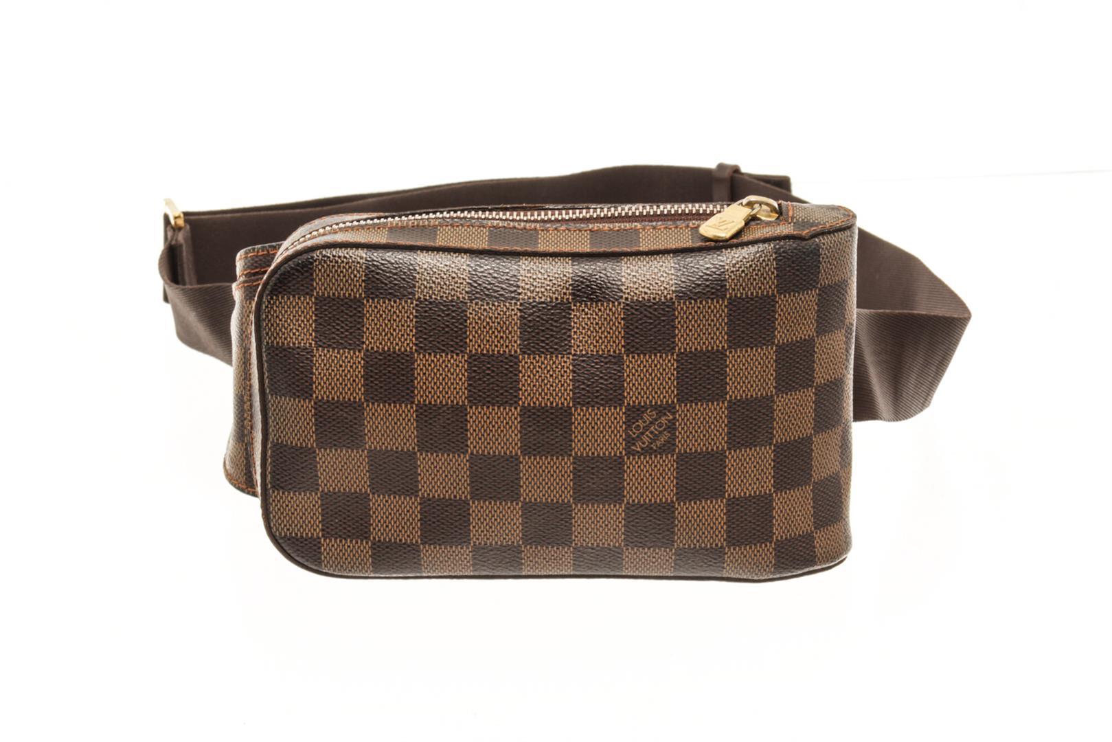 Louis Vuitton Brown Damier Ebene Canvas Geronimos Shoulder Bag