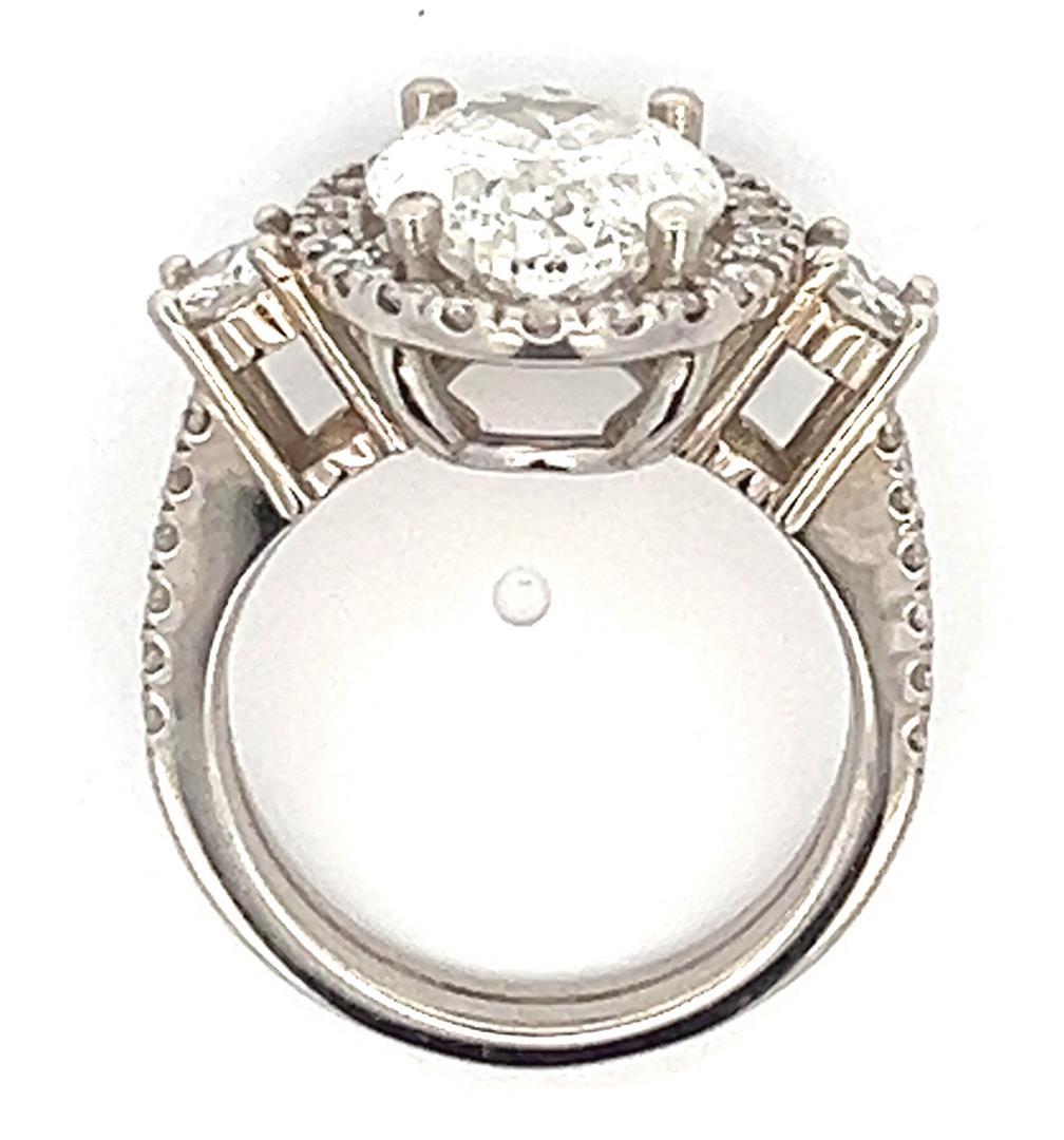 6.30 ctw Diamond Ring - 14KT White Gold