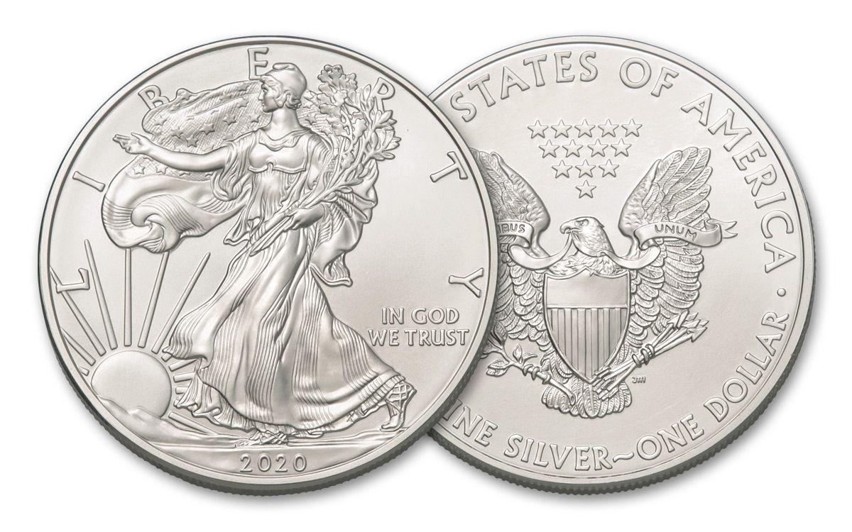 2020 American Silver Eagle .999 Fine Silver Dollar Coin