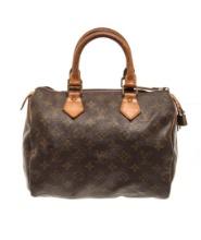 Louis Vuitton Brown Monogram Speedy 25 Handbag