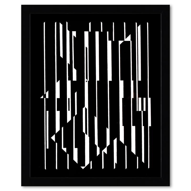 Leyre-II et Altair de la serie Lineaires (Diptych) by Vasarely (1908-1997)