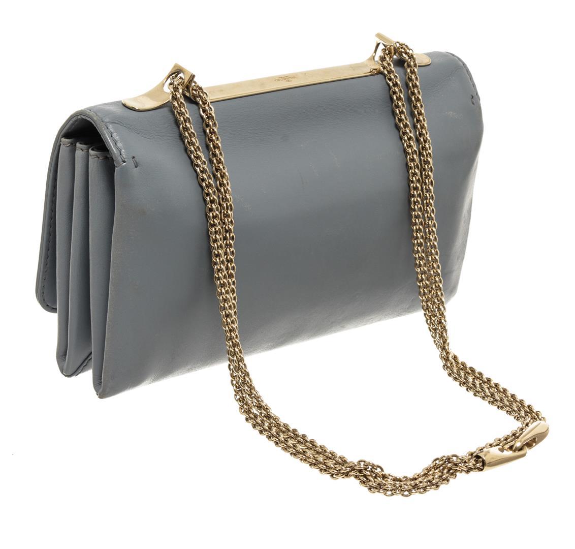 Valentino Grey Leather VA Va Voom Shoulder Bag