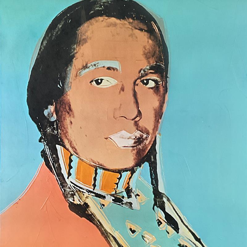 The American Indian Series (Blue) by Warhol (1928-1987)