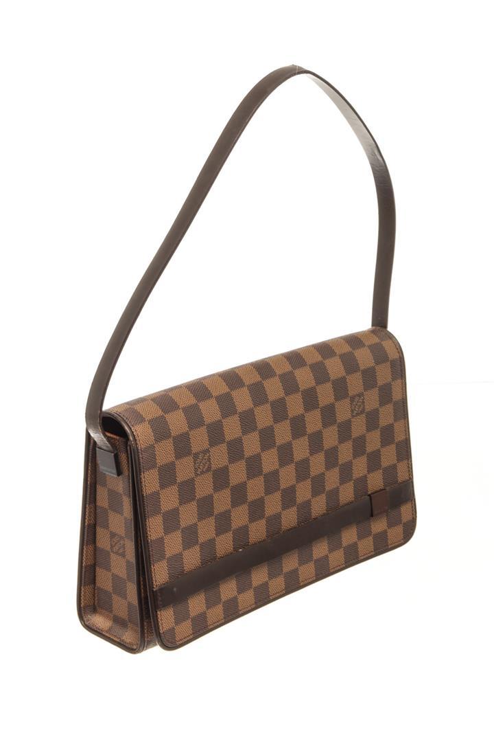 Louis Vuitton Brown Damier Ebï¿½ne Canvas Tribeca Ron Shoulder Bag