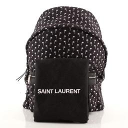 Saint Laurent City Backpack Printed Canvas