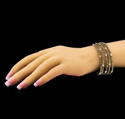 18KT White Gold 19.79tcw Diamond Ribbon Bracelet