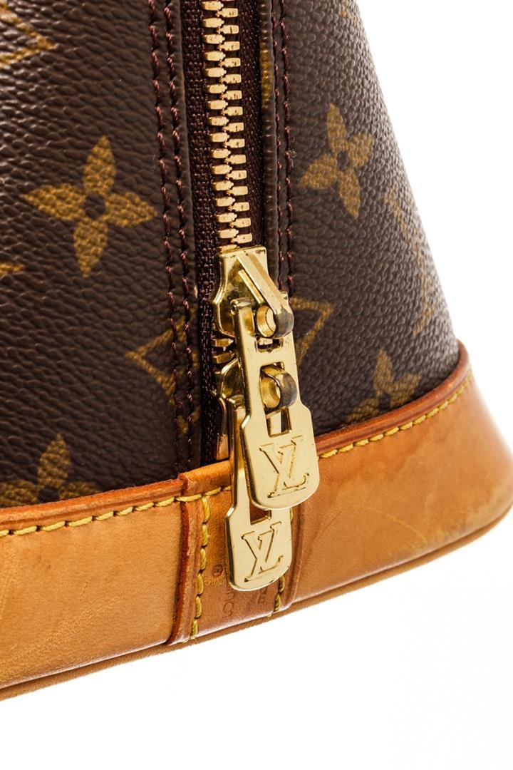 Louis Vuitton Brown Monogram Canvas Alma PM Satchel Bag