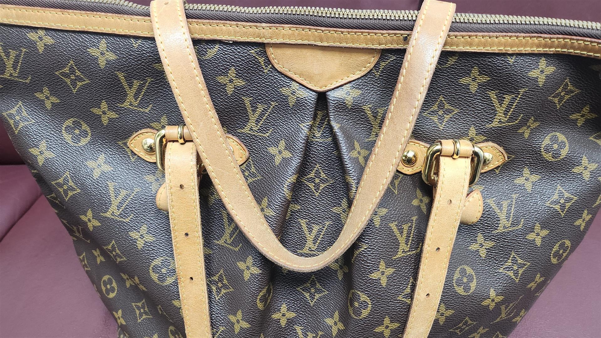 Louis Vuitton Palermo Shoulder Bag GM Brown Canvas