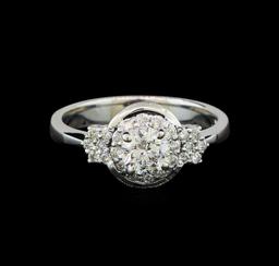 0.77 ctw Diamond Ring - 14KT White Gold