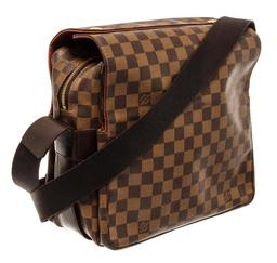 Louis Vuitton Brown Damier Ebene Naviglio Messenger Bag