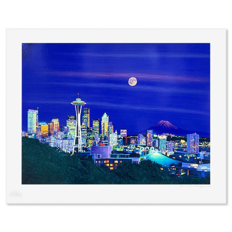 Seattle Moon by Gallegos, David