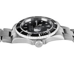 Rolex Mens No Holes Case Stainless Steel Black Dial Submariner With Rolex Box