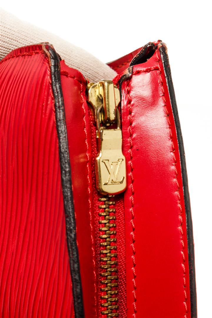 Louis Vuitton Red Epi Leather Saint Jacques Shoulder Bag