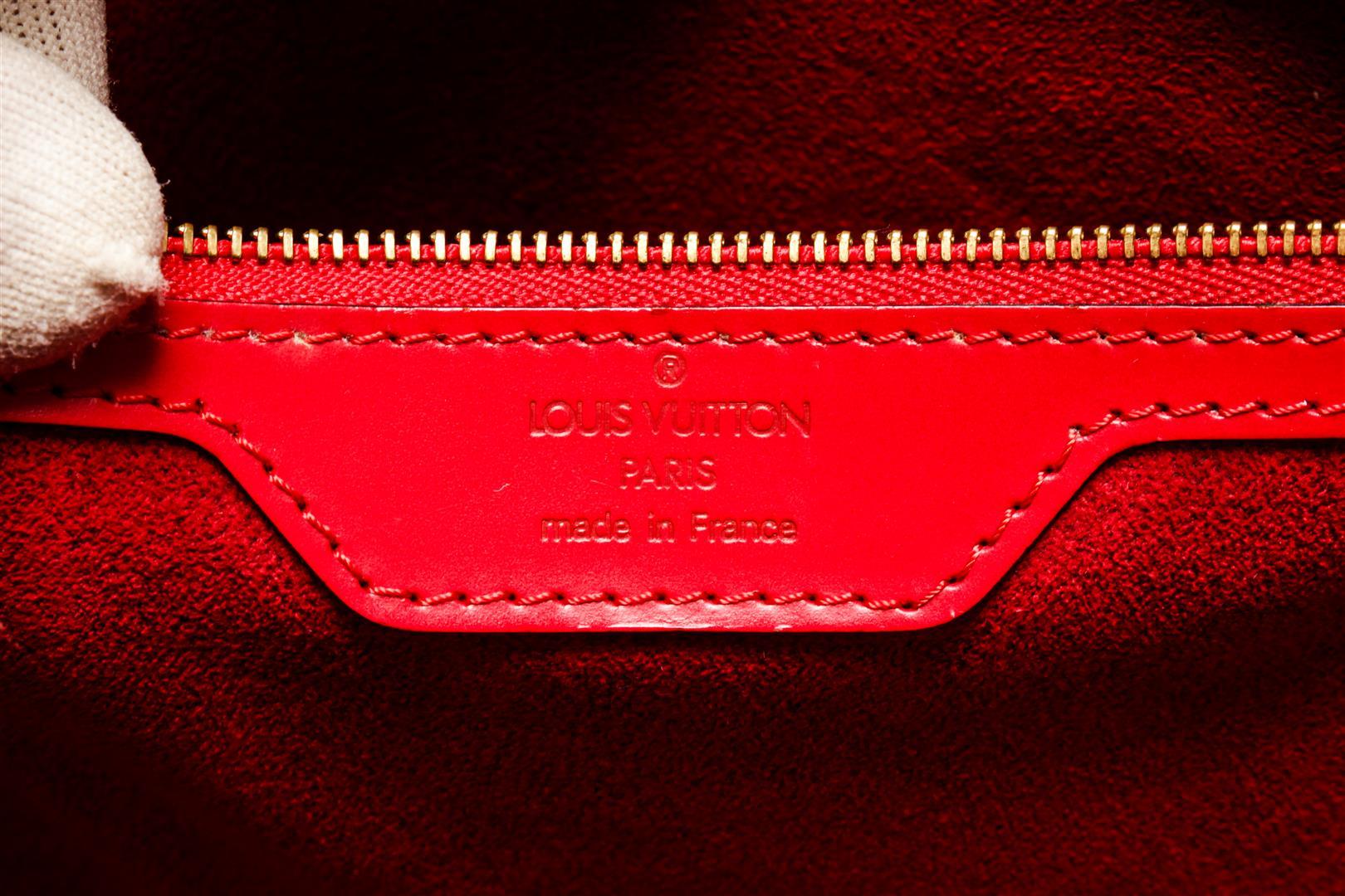 Louis Vuitton Red Epi Leather Saint Jacques Shoulder Bag