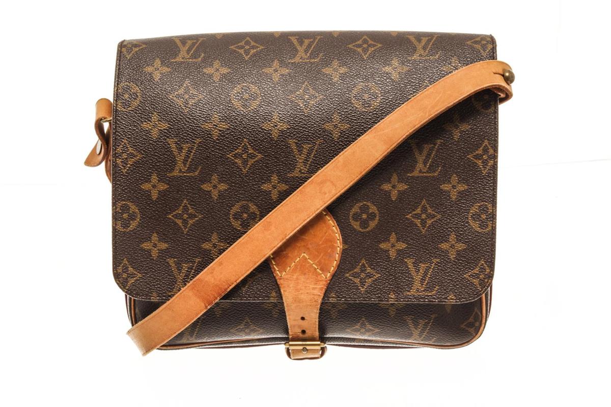 Louis Vuitton Brown Monogram Leather Cartouchiere GM Shoulder Bag