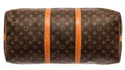 Louis Vuitton Brown Monogram Canvas Keepall Bandouliere 50 Travel Bag