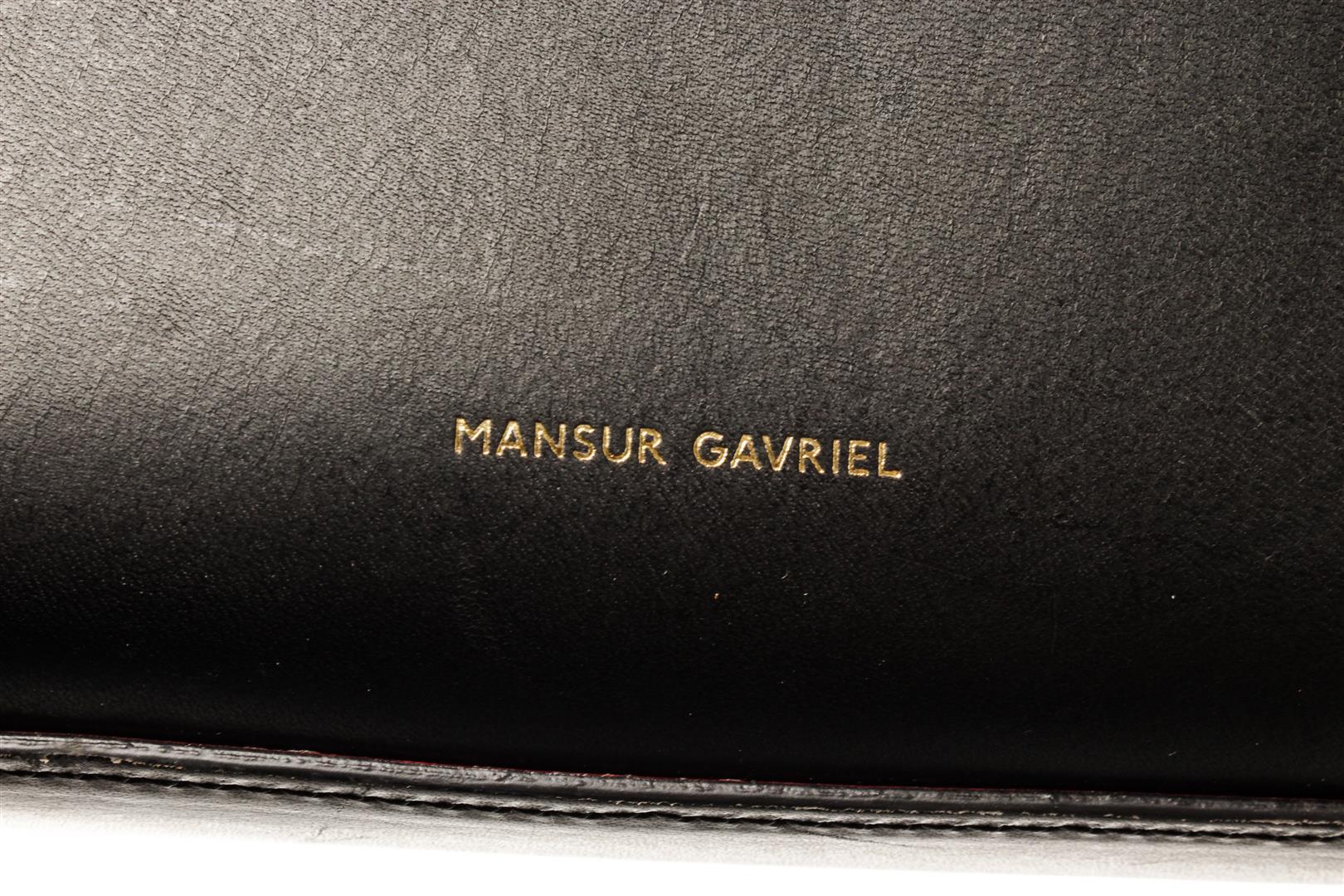 Mansur Gavriel Black Leather Travel Bag