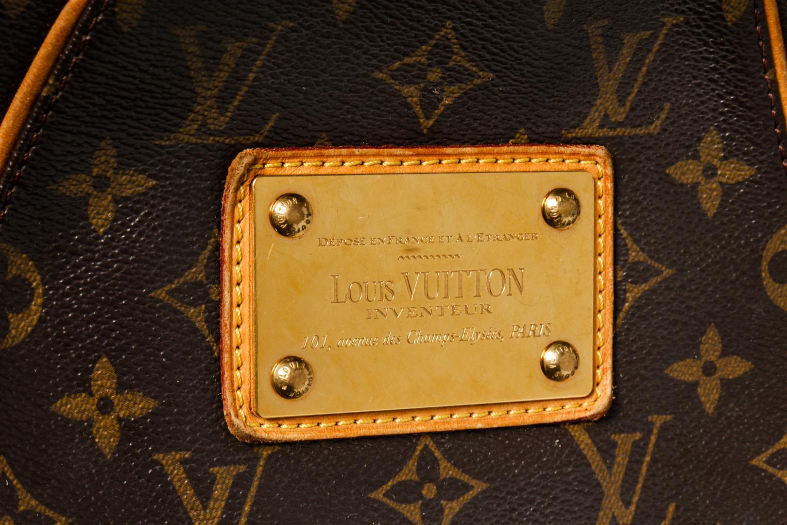 Louis Vuitton Brown Monogram Canvas Leather Galliera PM Hobo Bag