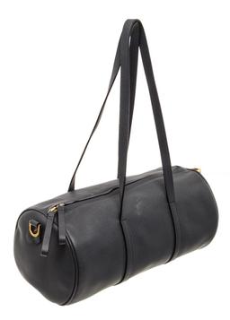 Mansur Gavriel Black Leather Duffle Mini Bag