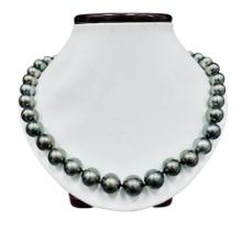 Pearl and Diamond Necklace - 14KT White Gold