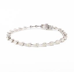 3.64 ctw VS1 to VS2 CLARITY 18K White Gold Bracelet