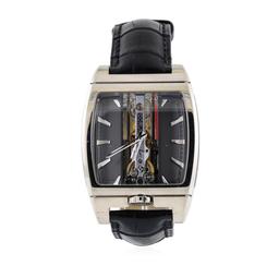 Corum Mens Skeleton Case Golden Bridge Automatique Wristwatch