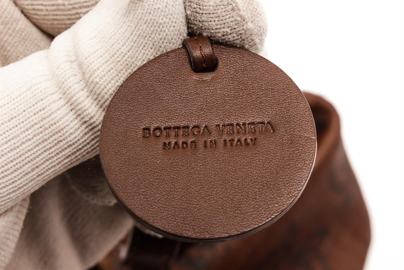 Bottega Veneta Brown Leather Intrecciato Butterfly Tote Bag