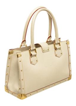 Louis Vuitton White Leather Le Fabuleux Shoulder Bag