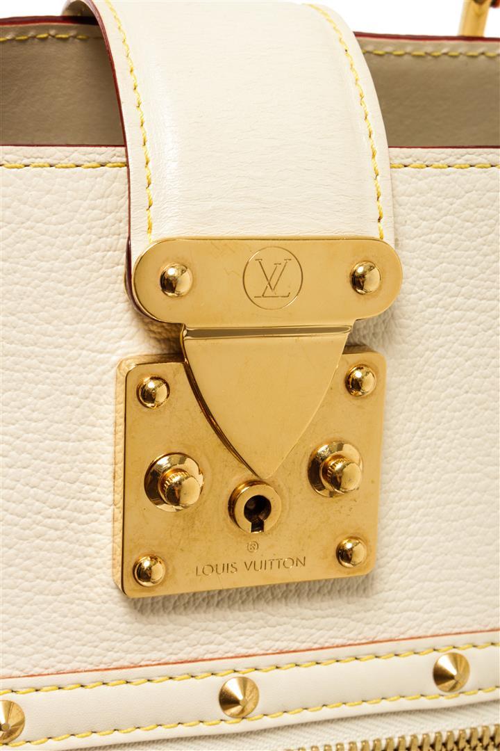 Louis Vuitton White Leather Le Fabuleux Shoulder Bag