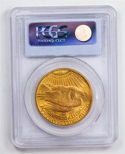 1927 $20 Double Eagle Gold Coin PCGS MS63