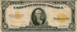 1922 $10 Gold Certificate Bank Note