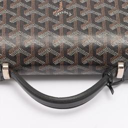 Goyard Black Goyardine Coated Canvas Chypre Deux Soufflets Briefcase Bag