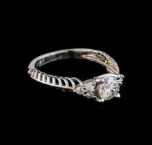 0.90 ctw Diamond Ring - 14KT White Gold