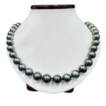 Pearl and Diamond Necklace - 14KT White Gold