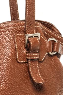 Prada Brown Leather Vitello Daino Shoulder Bag