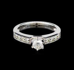 14KT White Gold 0.69 ctw Diamond Ring