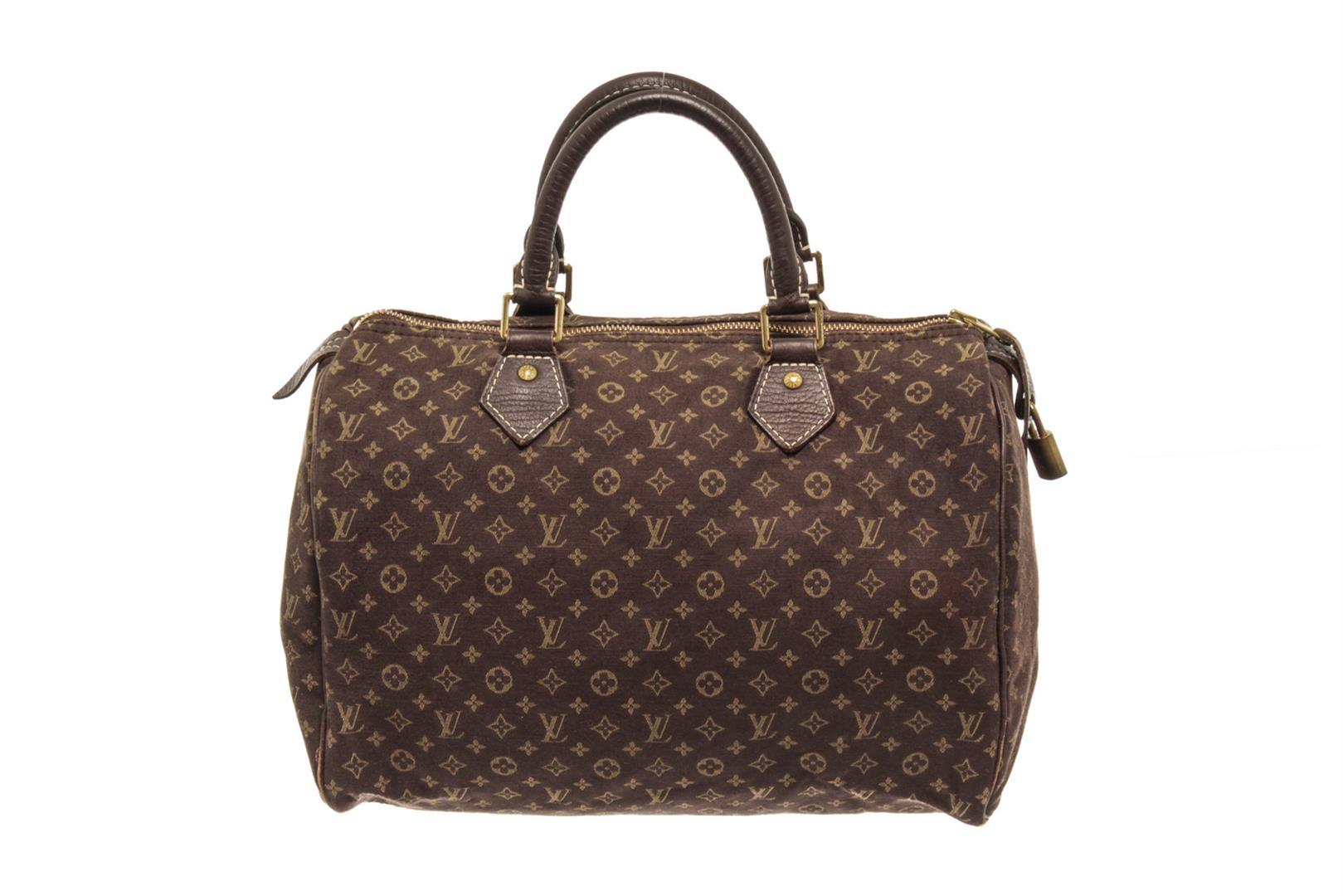 Louis Vuitton Brown Monogram Canvas Speedy 30 Satchel Bag