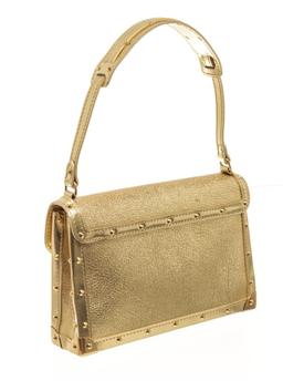 Louis Vuitton Gold Leather Top Handle Bag