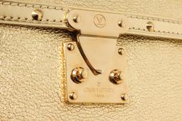 Louis Vuitton Gold Leather Top Handle Bag