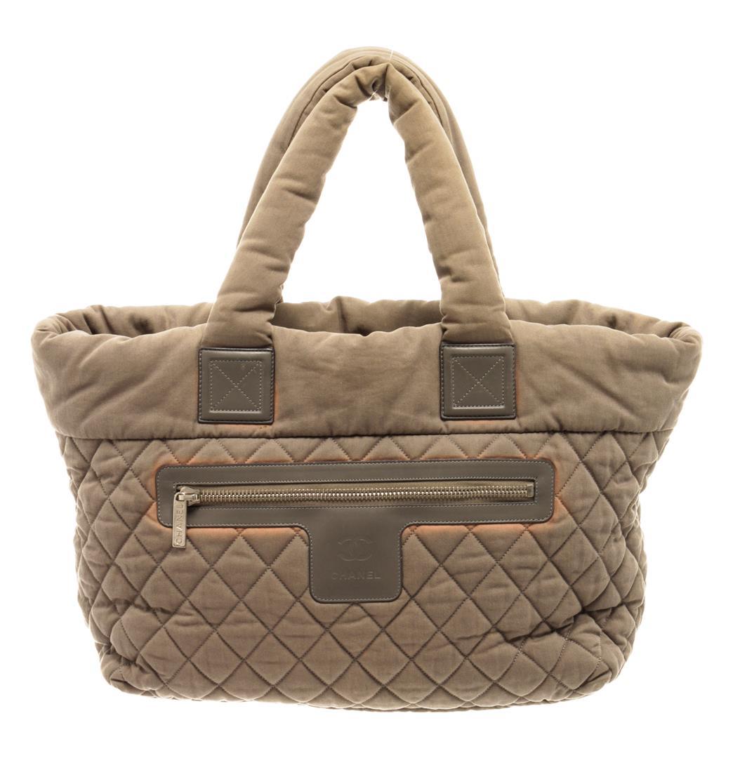 Chanel Beige Quilted Coco Cocoon Tote Bag