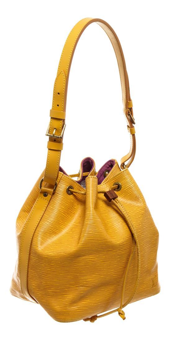 Louis Vuitton Yellow Epi Leather Noe PM Bag