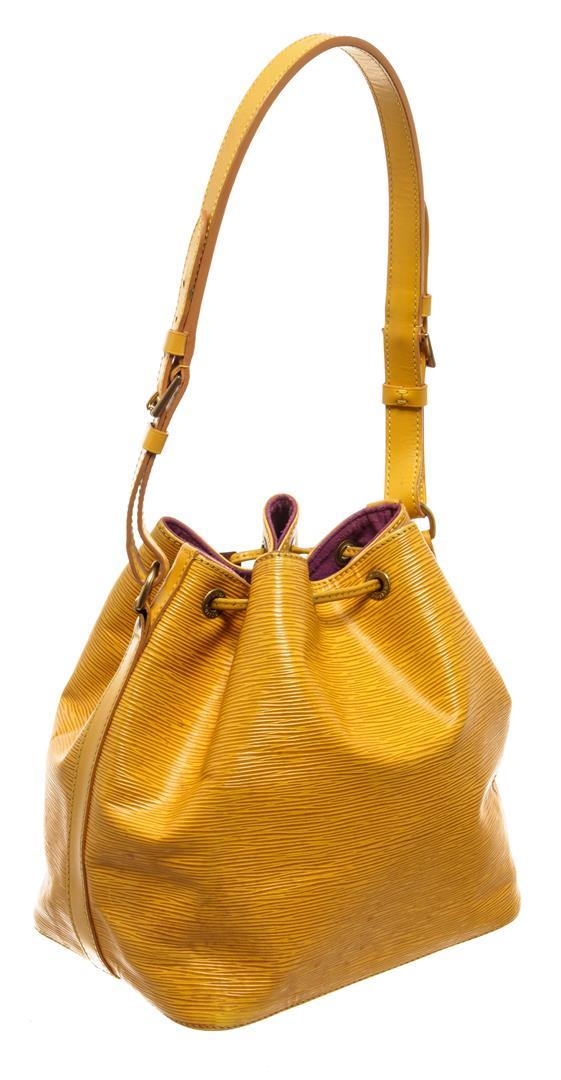 Louis Vuitton Yellow Epi Leather Noe PM Bag