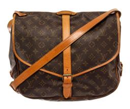 Louis Vuitton Brown Monogram Canvas Saumur 35 Messenger Bag