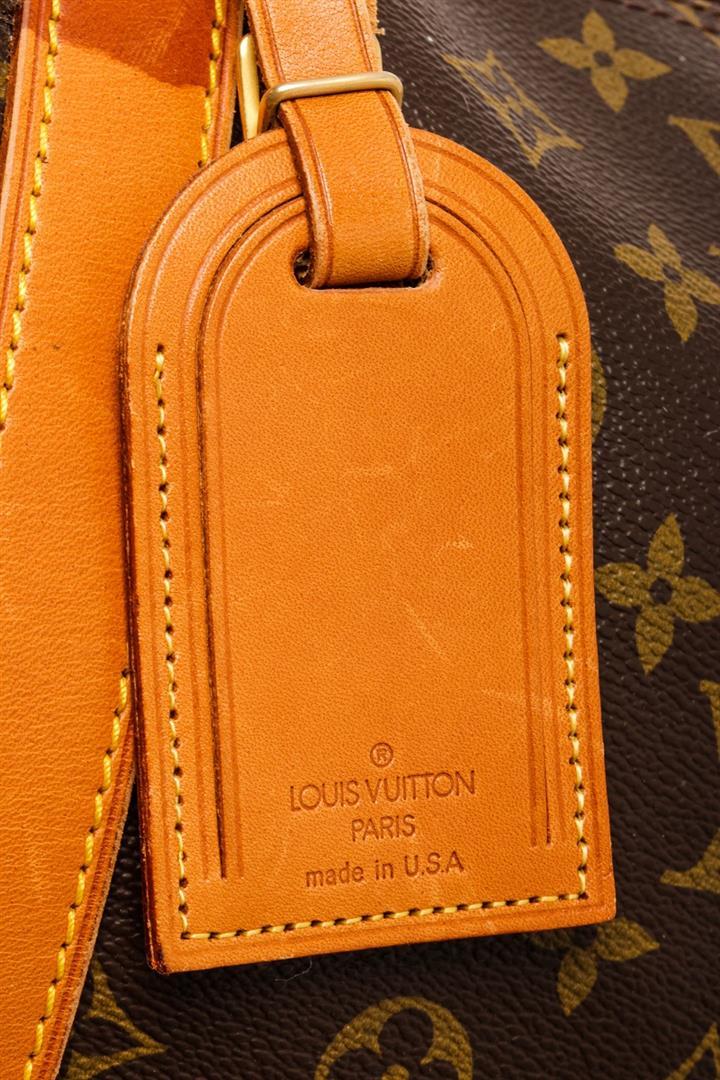 Louis Vuitton Brown Monogram Keepall Bandouliere 50 Travel Bag