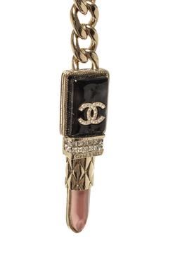 Chanel Gold-tone CC Lipstick Chain