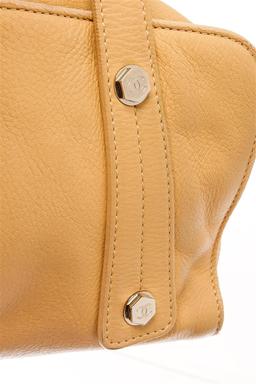 Chanel Beige Leather Deerskin Medium Shoulder Bag