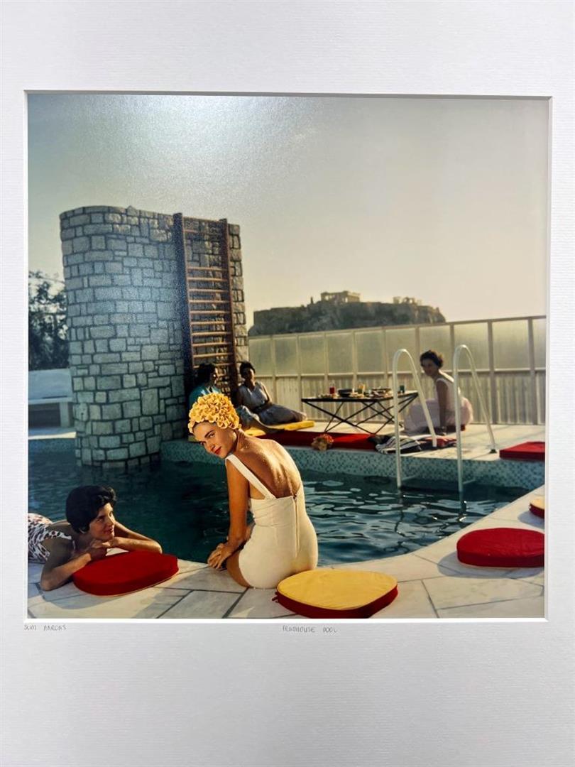 Slim Aarons Penthouse Pool '61 YellowKorner Vintage Summer Greece Certified Phot