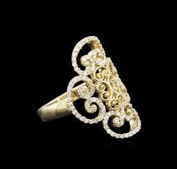 0.68 ctw Diamond Ring - 14KT Yellow Gold