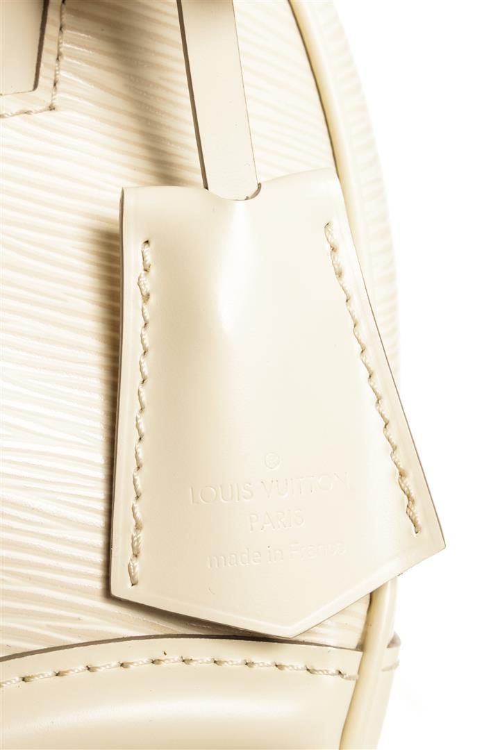 Louis Vuitton Ivory Epi Leather Bowling Montaigne PM Bag
